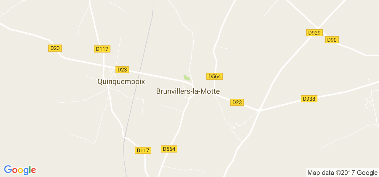 map de la ville de Brunvillers-la-Motte