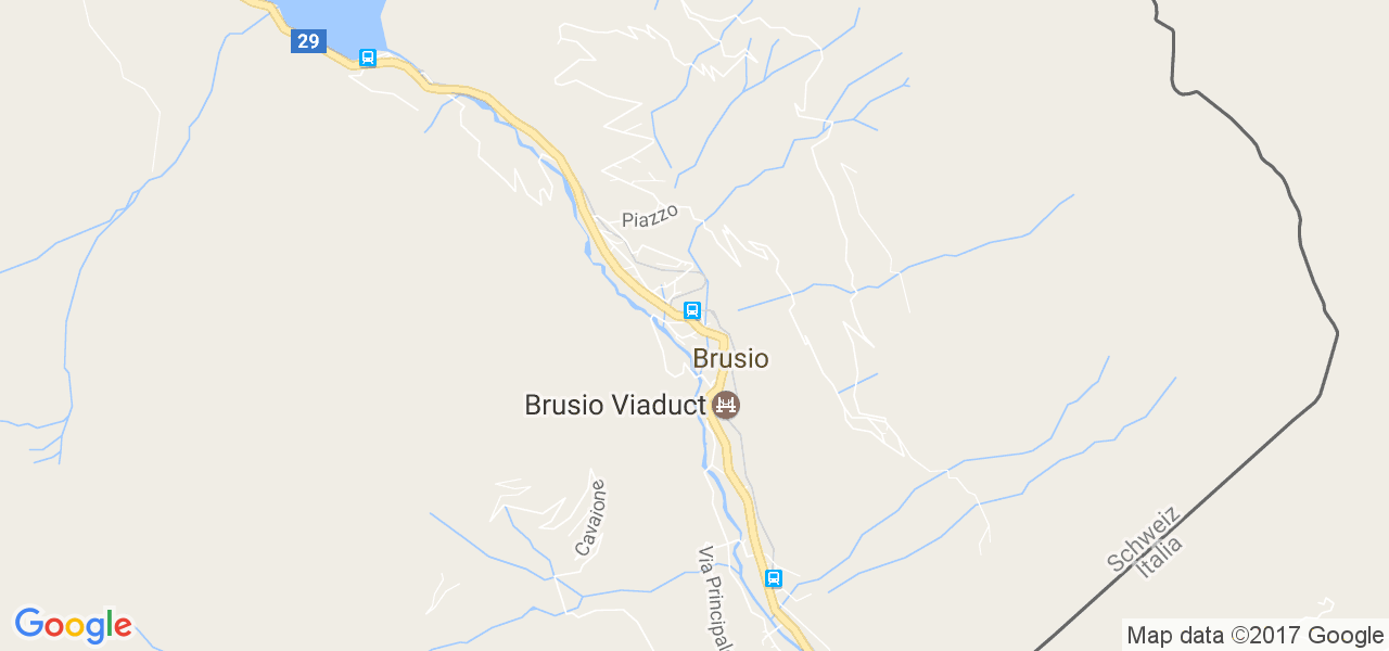 map de la ville de Brusio