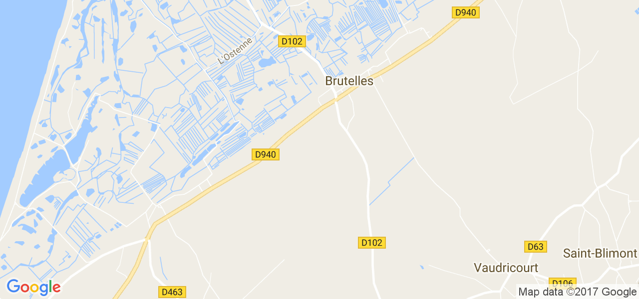 map de la ville de Brutelles