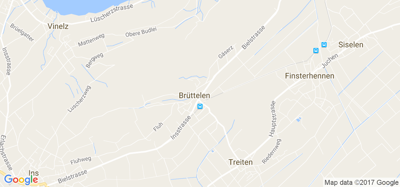 map de la ville de Brüttelen