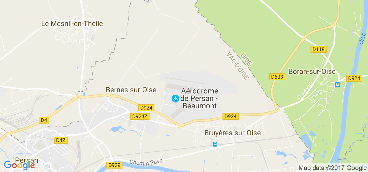 map de la ville de Bruyères-sur-Oise