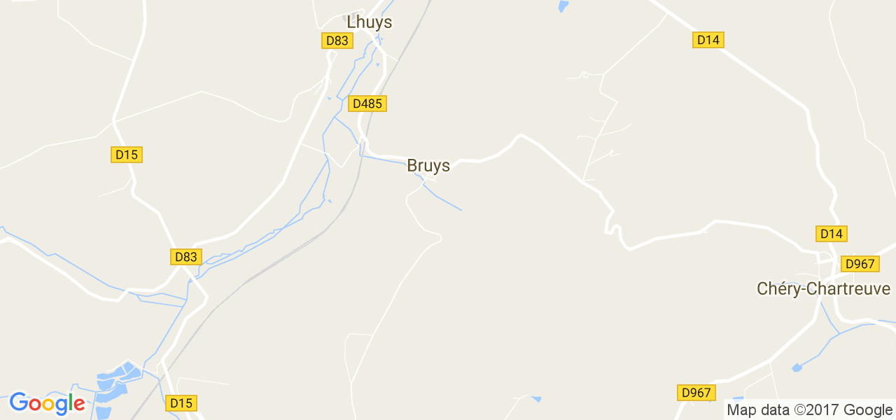 map de la ville de Bruys