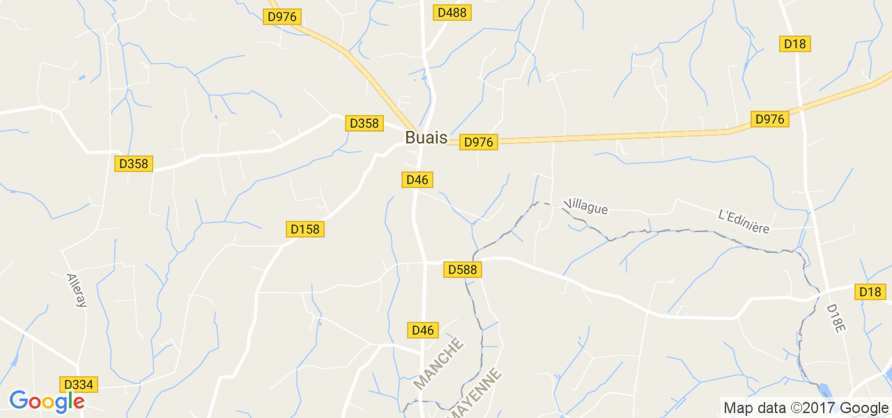 map de la ville de Buais