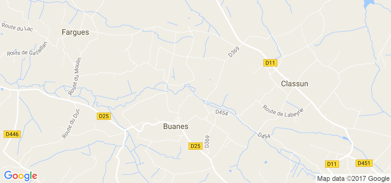 map de la ville de Buanes