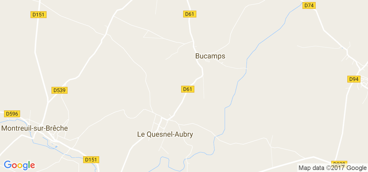 map de la ville de Bucamps