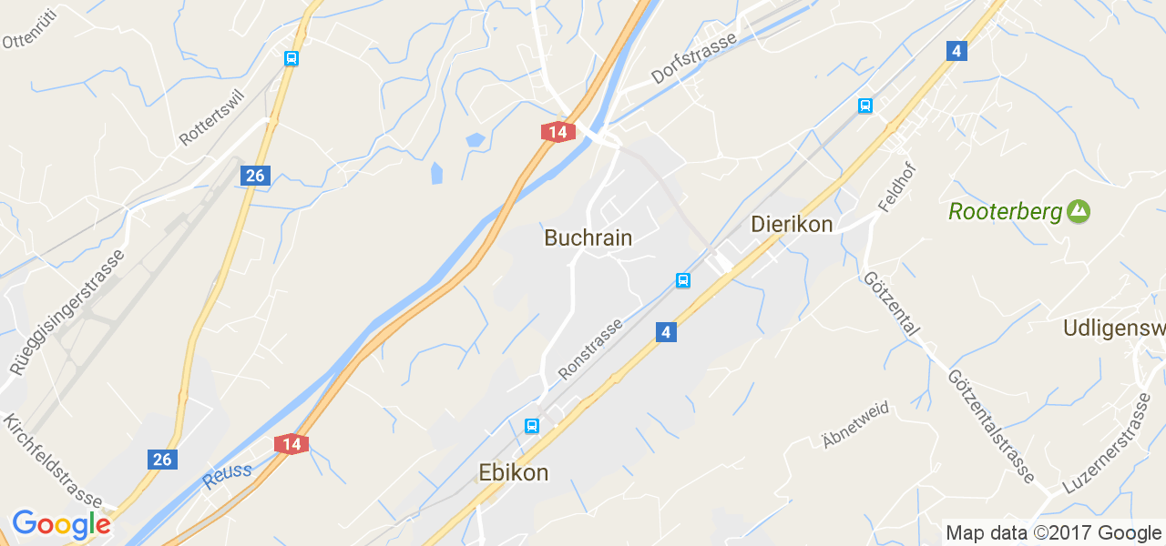 map de la ville de Buchrain