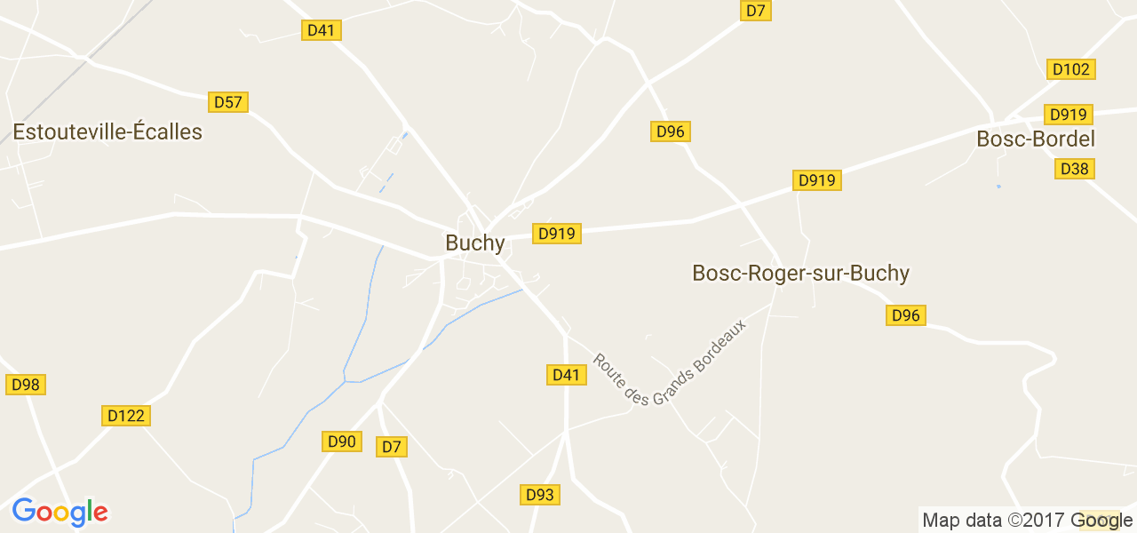 map de la ville de Buchy