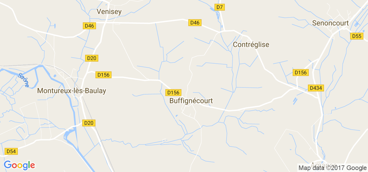 map de la ville de Buffignécourt