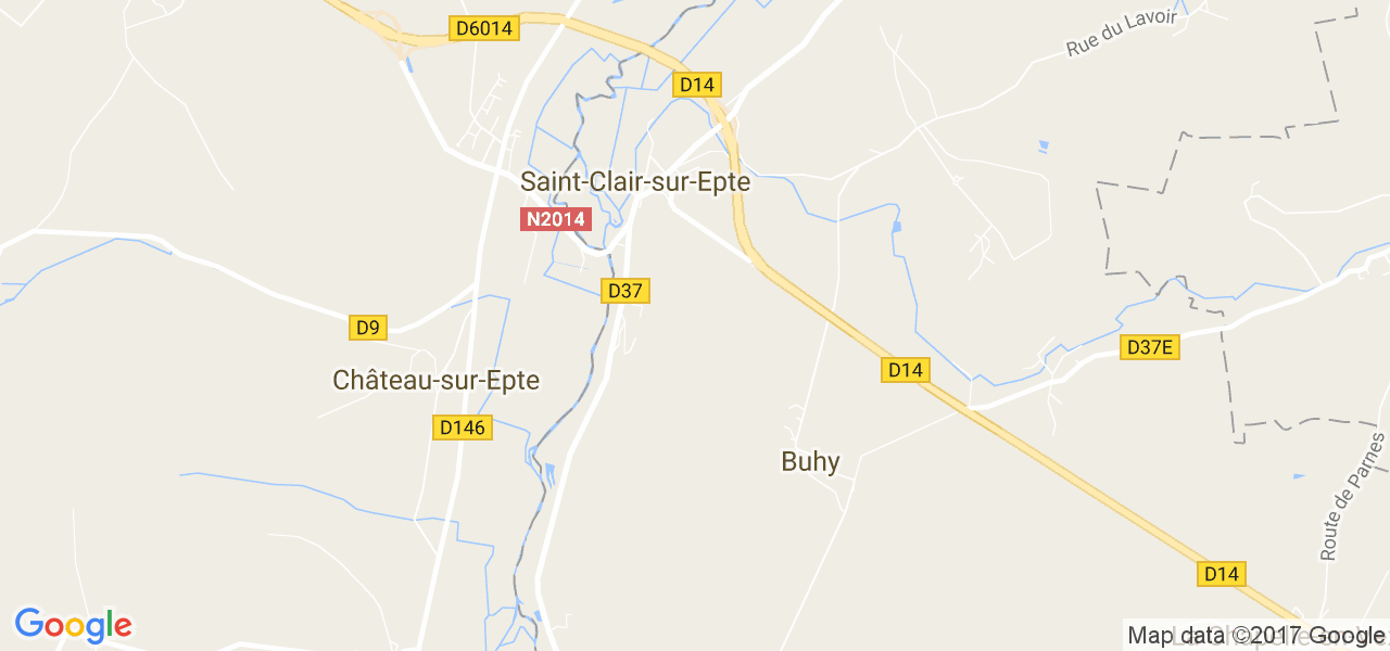 map de la ville de Buhy