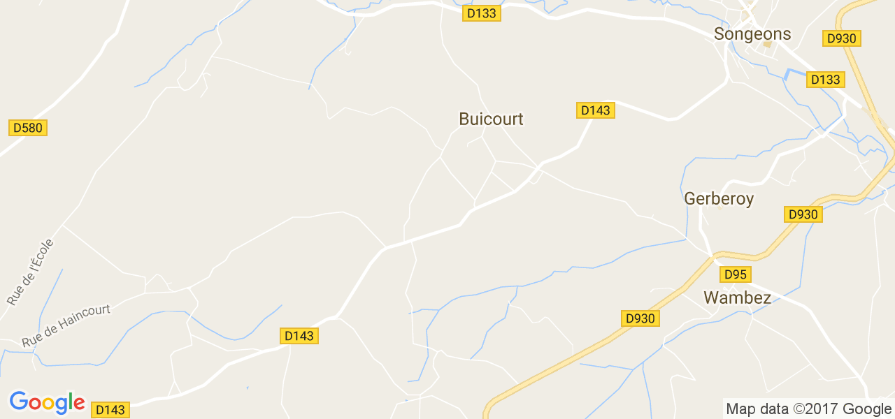 map de la ville de Buicourt