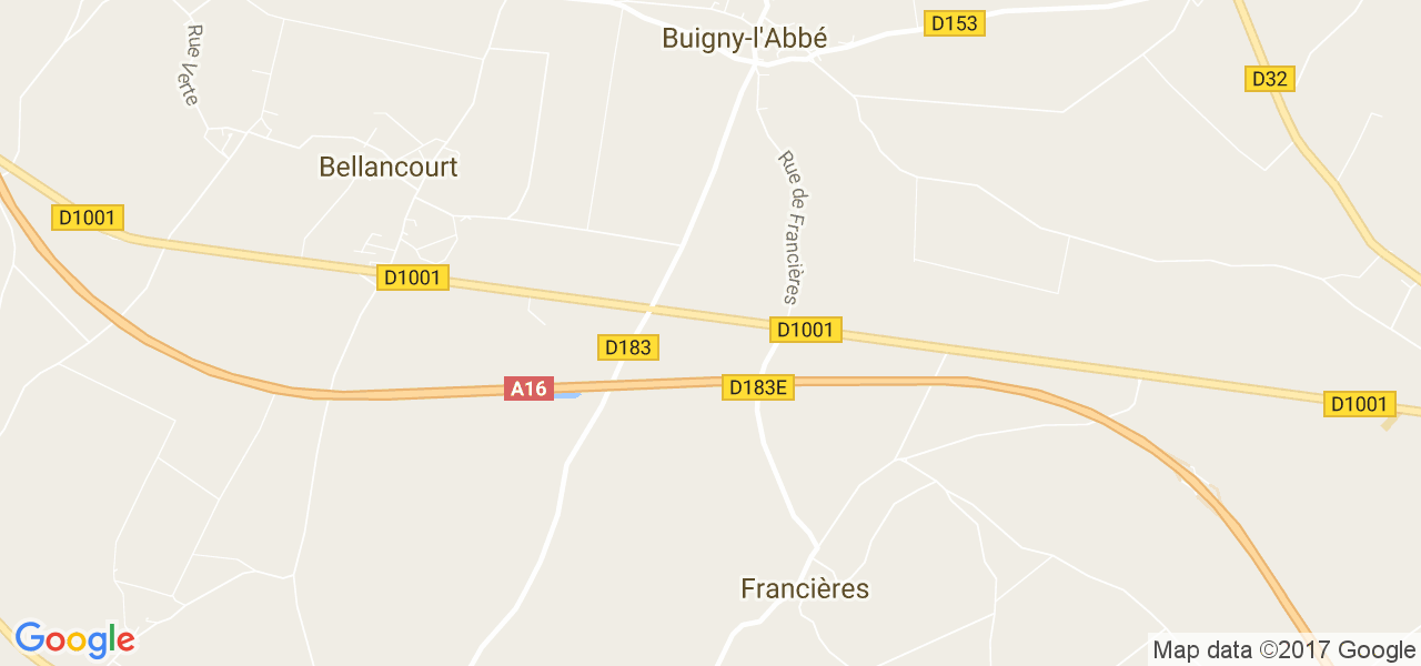 map de la ville de Buigny-l'Abbé