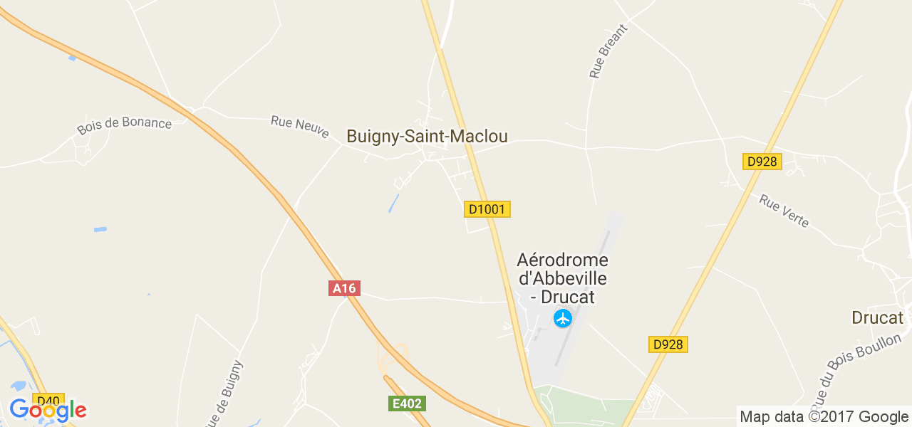 map de la ville de Buigny-Saint-Maclou