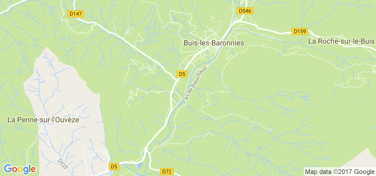 map de la ville de Buis-les-Baronnies