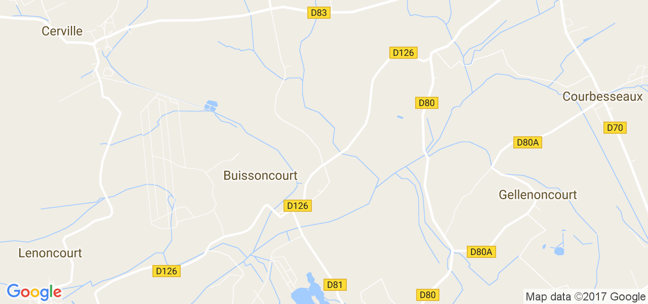 map de la ville de Buissoncourt