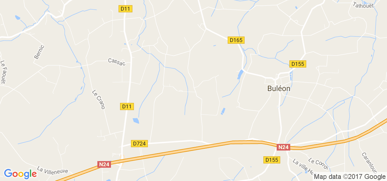 map de la ville de Buléon