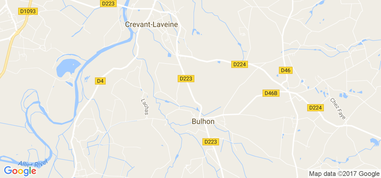 map de la ville de Bulhon