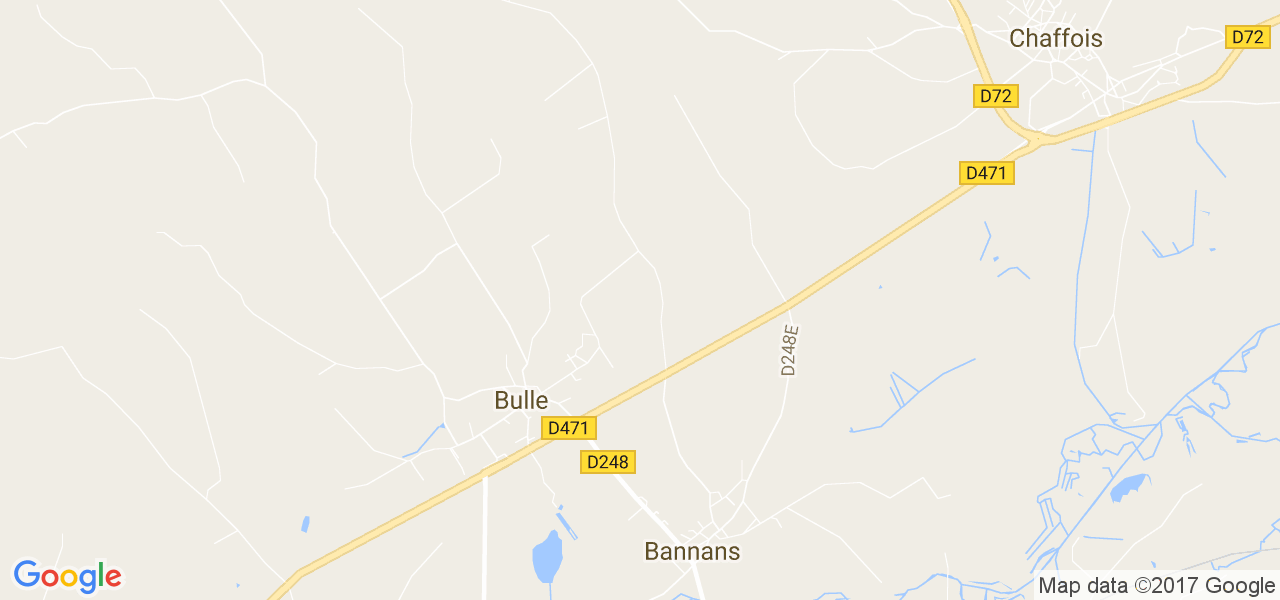 map de la ville de Bulle