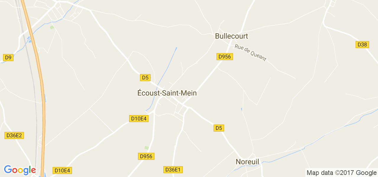 map de la ville de Bullecourt