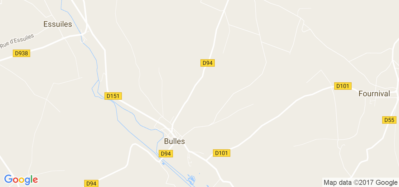 map de la ville de Bulles