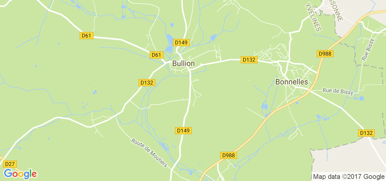 map de la ville de Bullion