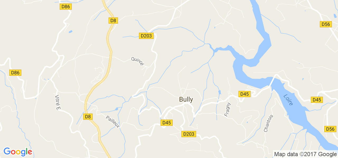 map de la ville de Bully