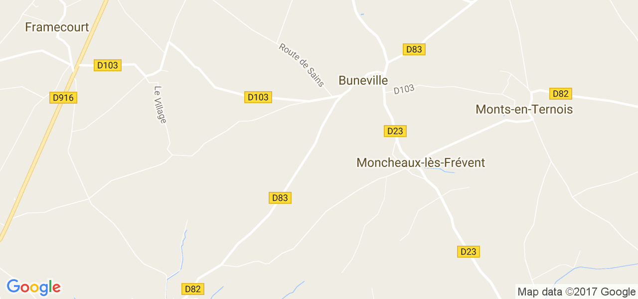 map de la ville de Buneville