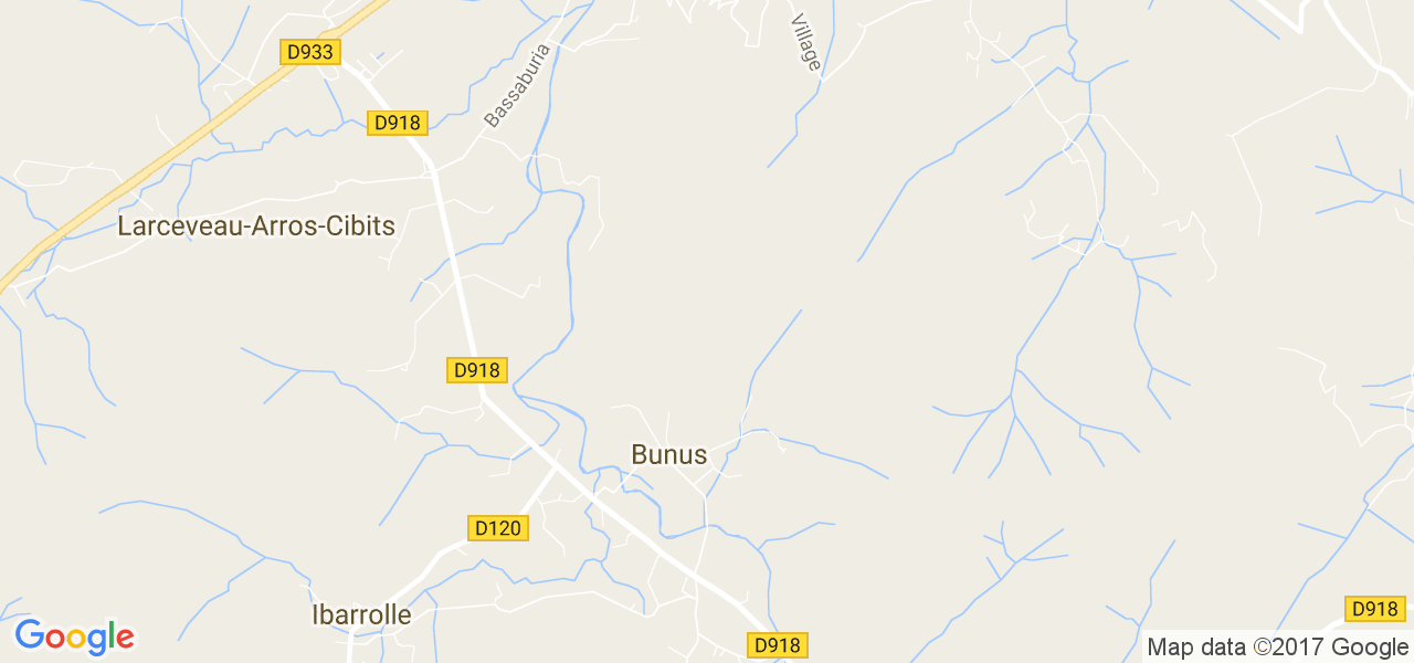 map de la ville de Bunus