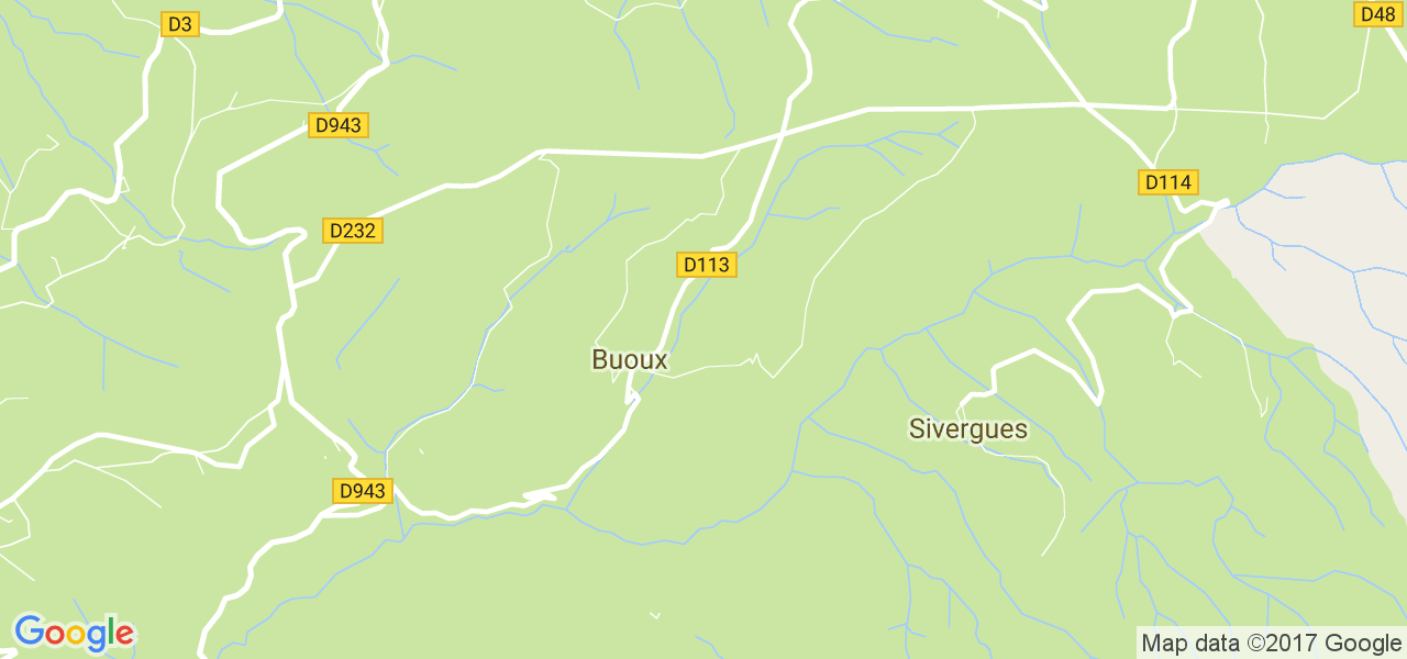 map de la ville de Buoux