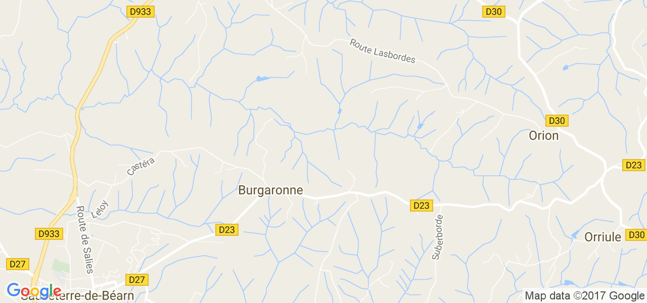 map de la ville de Burgaronne