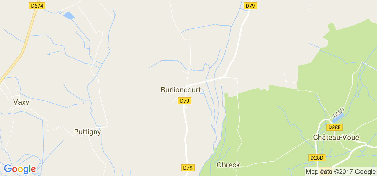 map de la ville de Burlioncourt