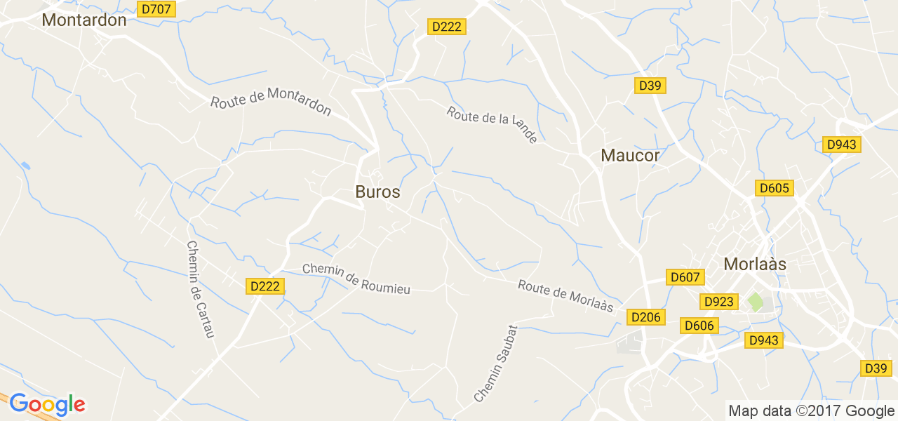 map de la ville de Buros