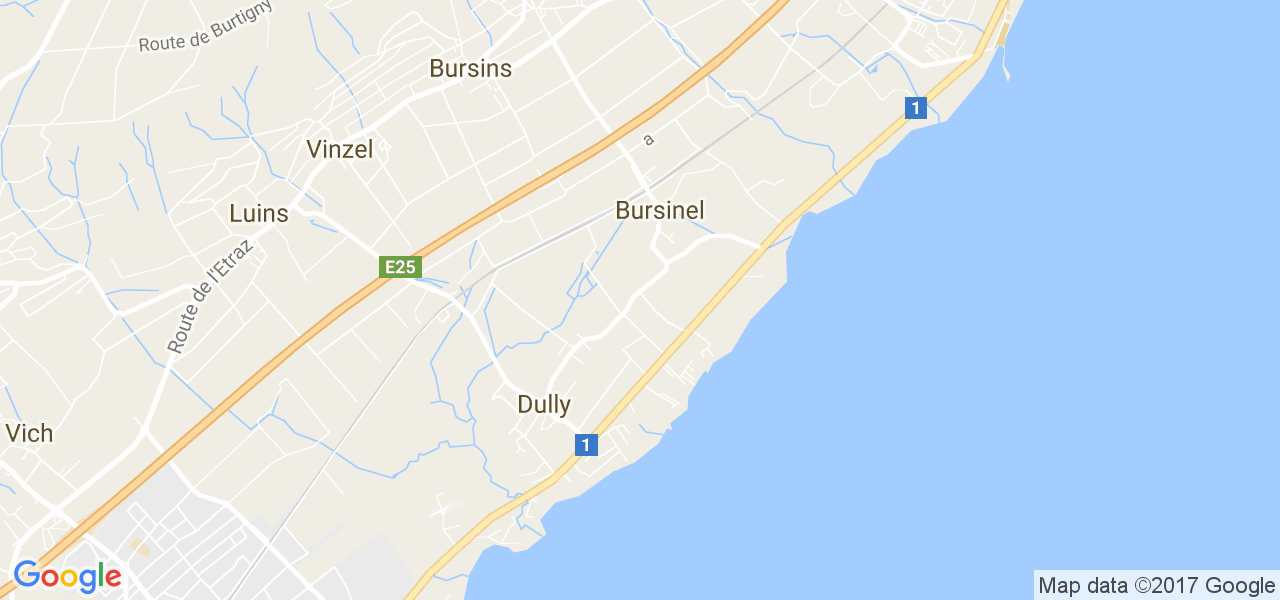 map de la ville de Bursinel