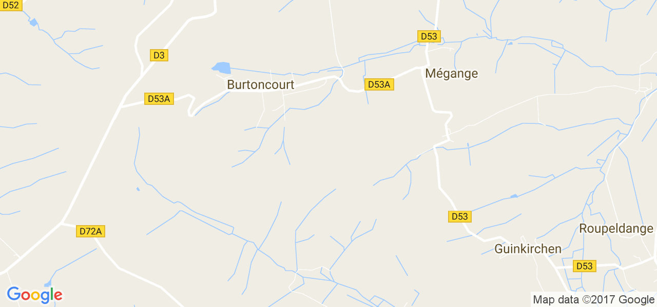 map de la ville de Burtoncourt