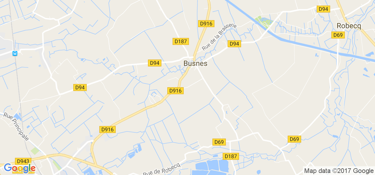 map de la ville de Busnes