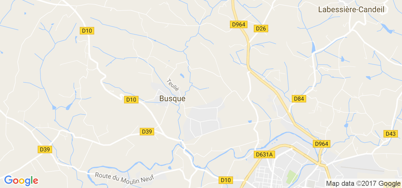 map de la ville de Busque