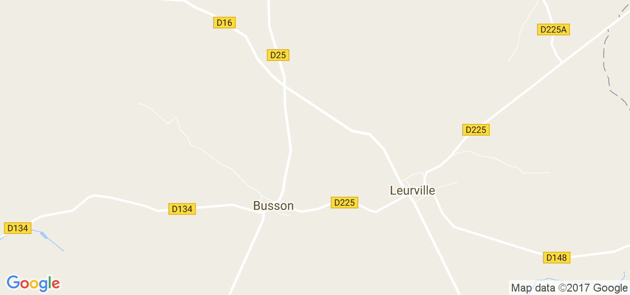 map de la ville de Busson