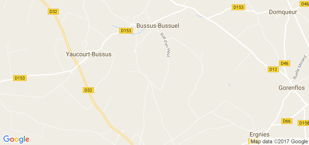 map de la ville de Bussus-Bussuel