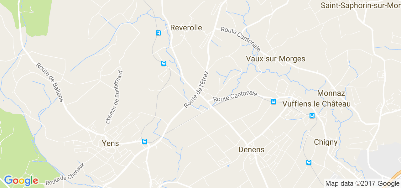 map de la ville de Bussy-Chardonney