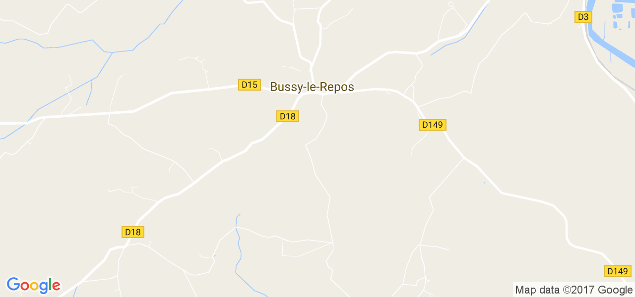 map de la ville de Bussy-le-Repos