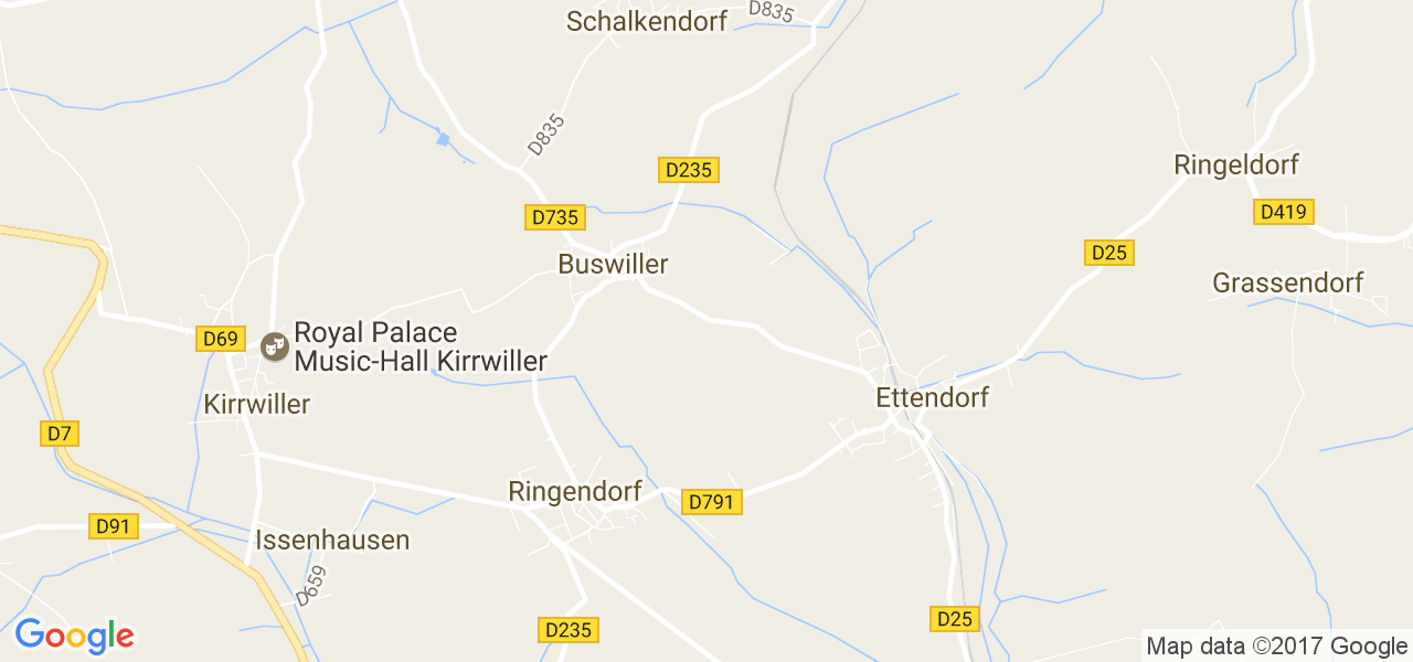 map de la ville de Buswiller