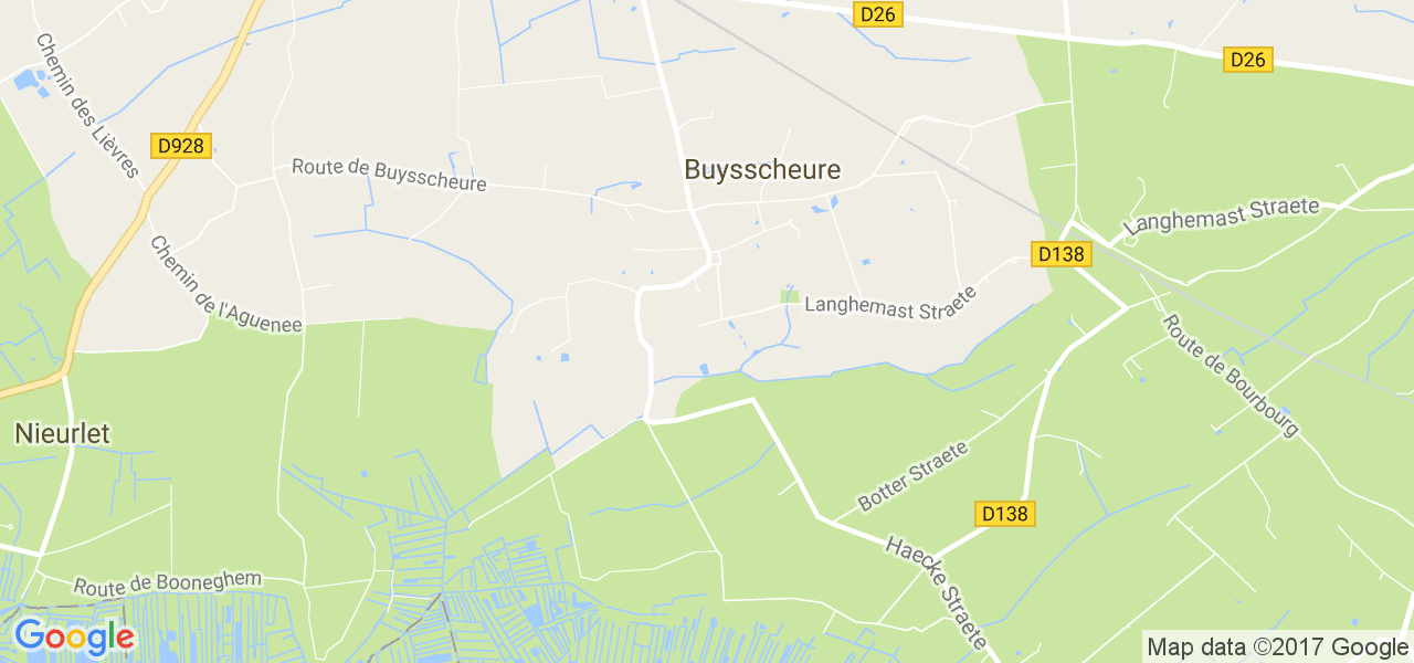 map de la ville de Buysscheure