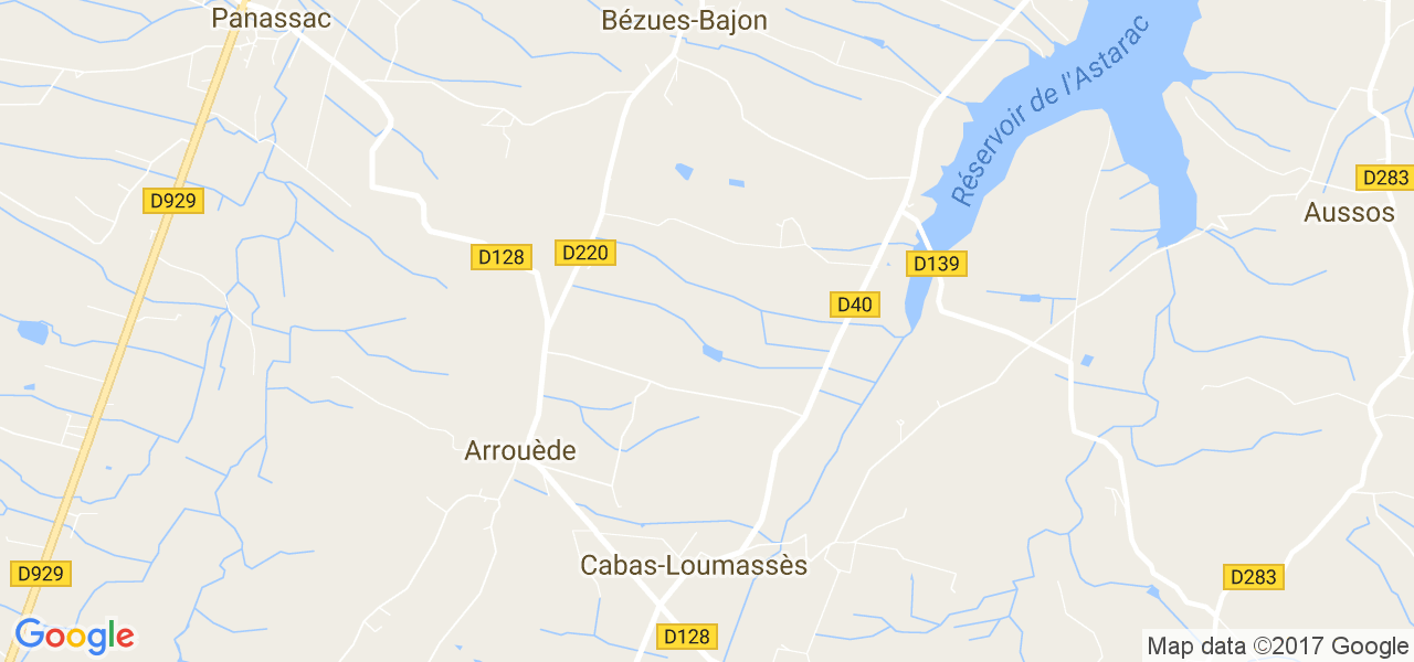 map de la ville de Cabas-Loumassès