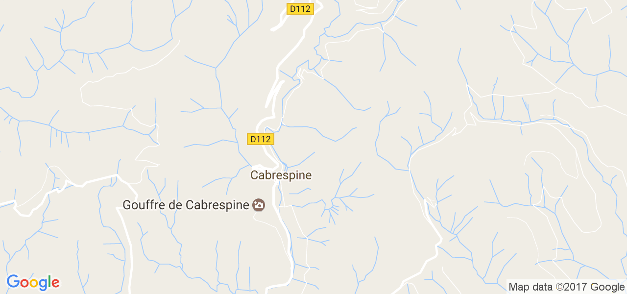 map de la ville de Cabrespine