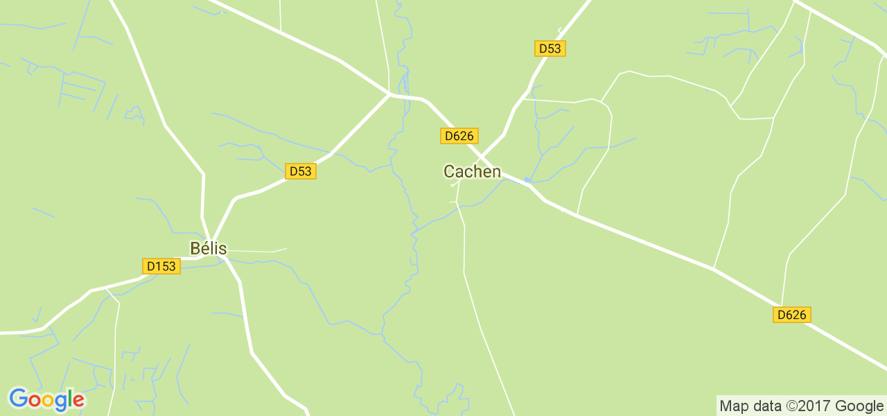 map de la ville de Cachen