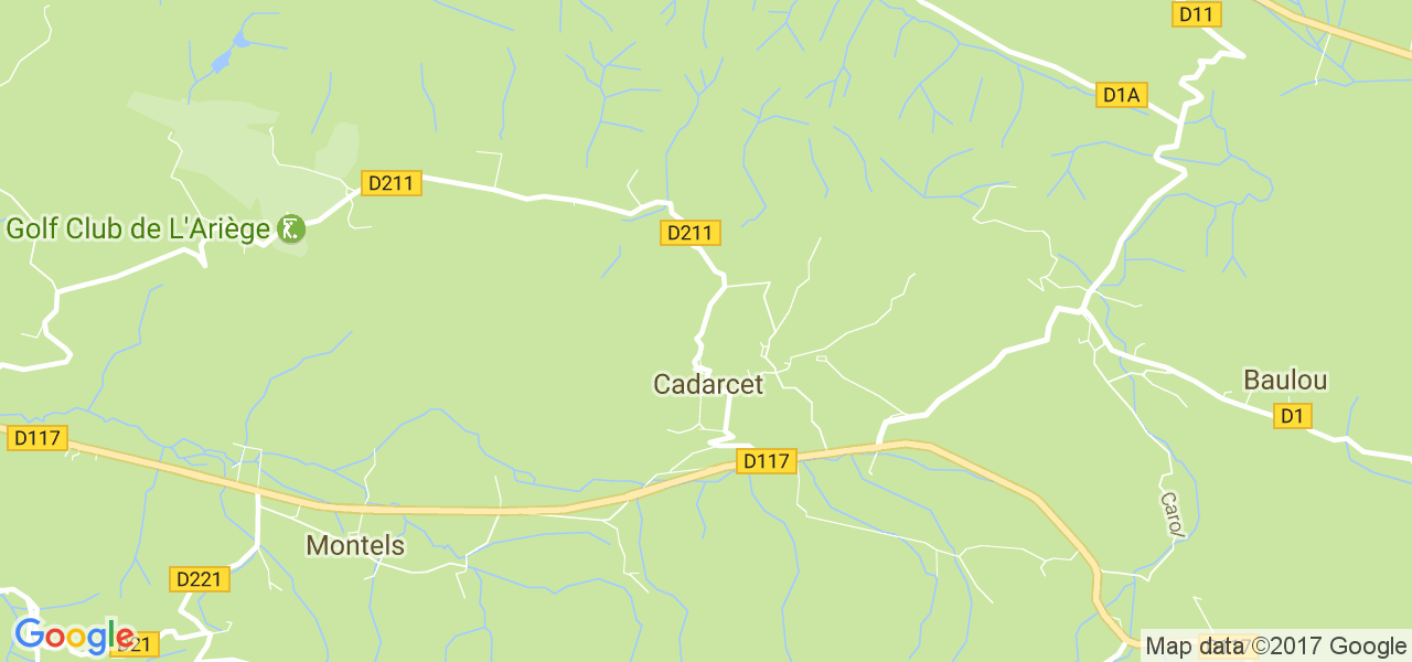 map de la ville de Cadarcet