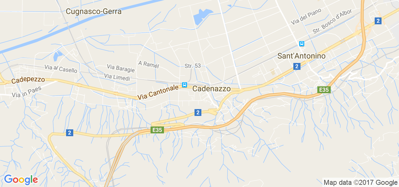 map de la ville de Cadenazzo