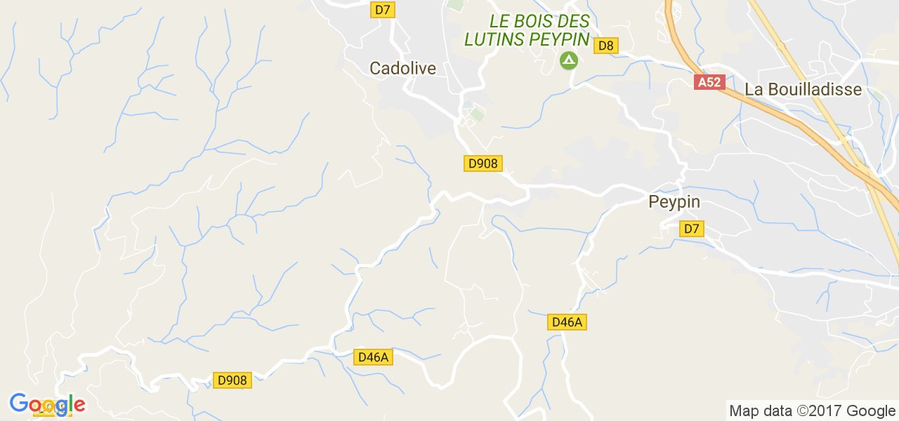 map de la ville de Cadolive