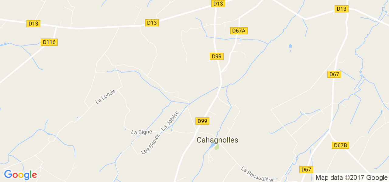 map de la ville de Cahagnolles