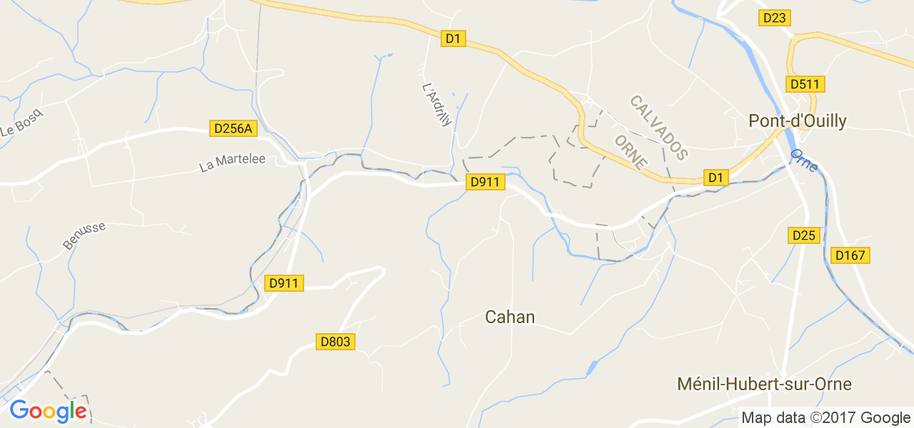 map de la ville de Cahan