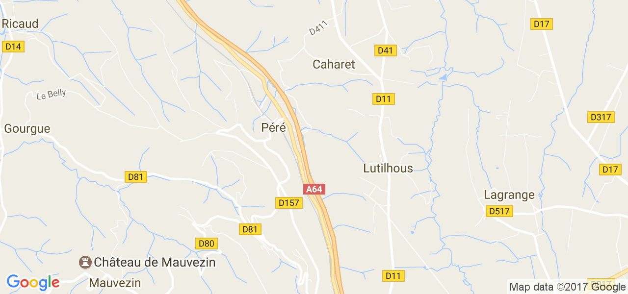 map de la ville de Caharet